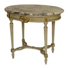 Louis XVl style painted occasional table