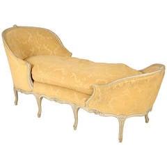Painted Louis XV Chaise Lounge, circa 1900