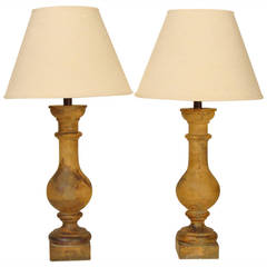 Pair of Baluster Form Lamps