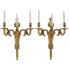 Pair of Louis XVl style wall sconces