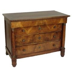 French empire mahogany commode