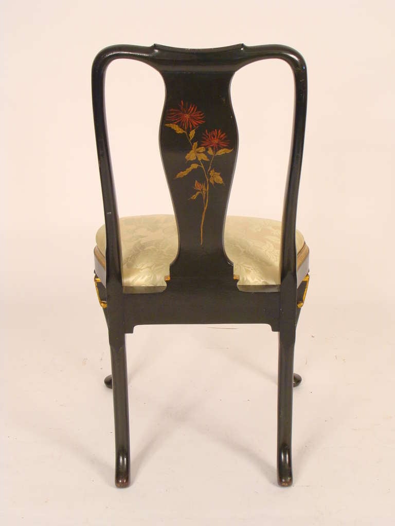 Unknown Set Of 4 Chinoiserie Decorated Chairs