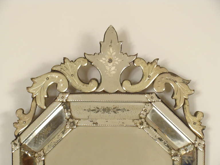 Baroque Revival Antique Venetian mirror