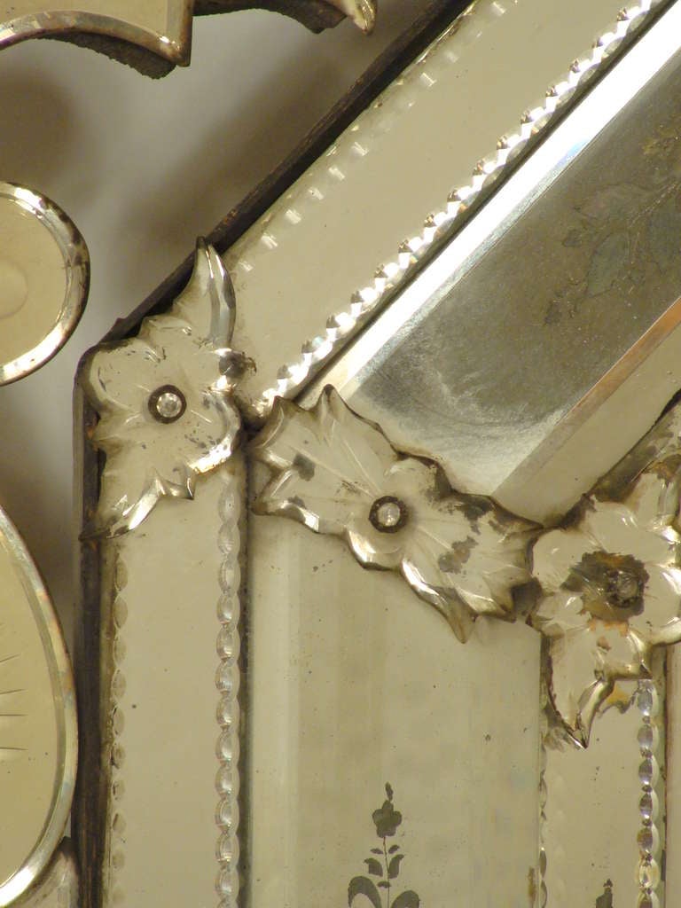 20th Century Antique Venetian mirror