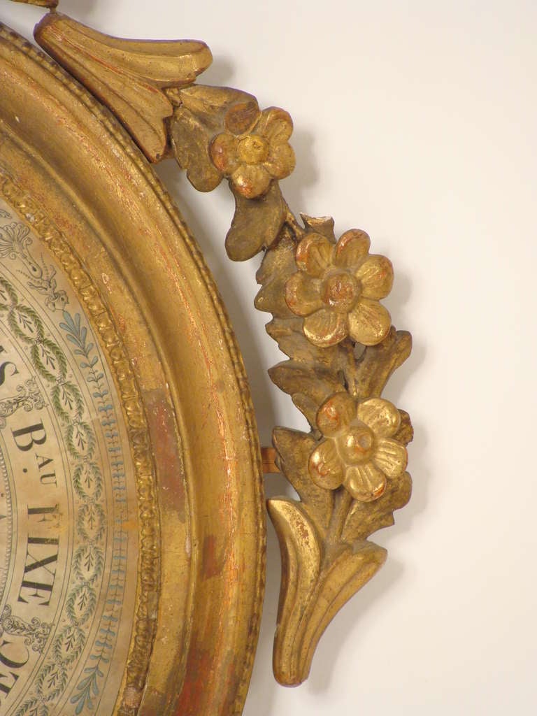 Wood Louis XVI Barometer