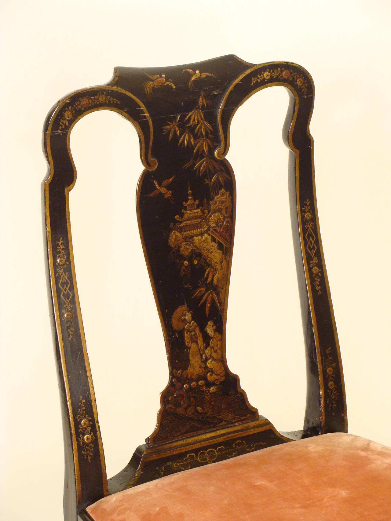 Early 18th Century Queen Anne Chinoiserie Side Chair
