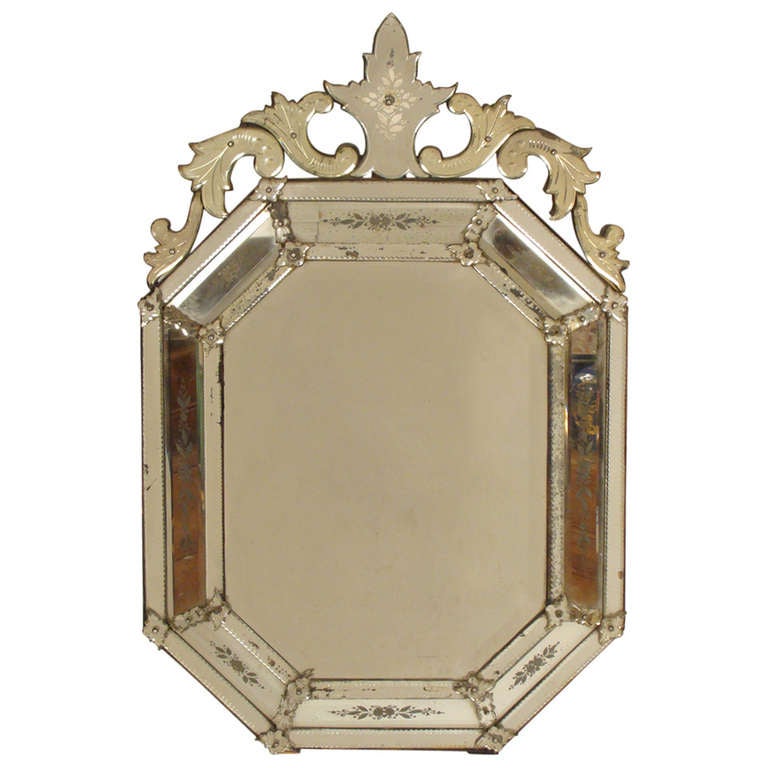 Antique Venetian Mirror For Sale