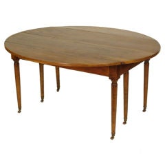 French directoire walnut dining room table