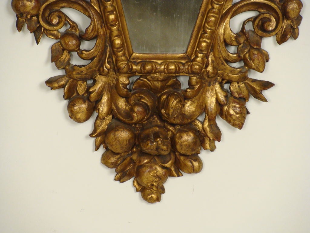 Pair of Italian Baroque Style Giltwood Mirrors 4
