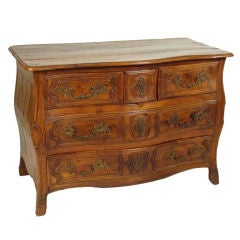 Louis XV provincial bombe commode