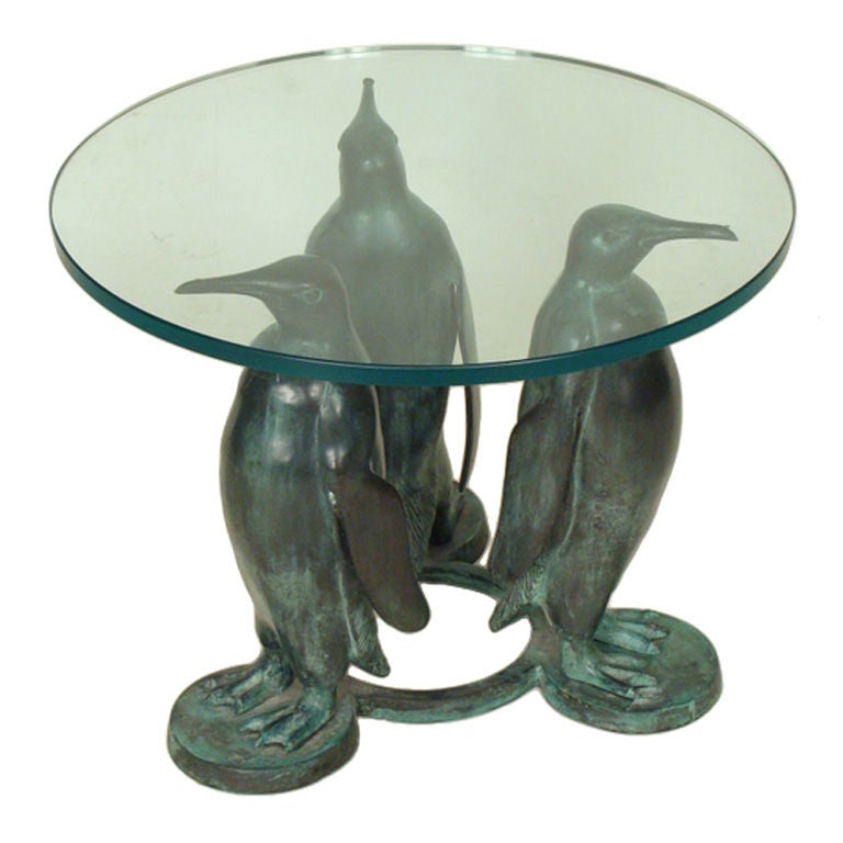 Bronze Penguin Table