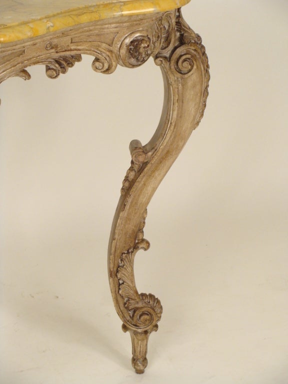 Wood Louis XV  console table