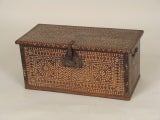 Moroccan mother of pearl inlaid trunk