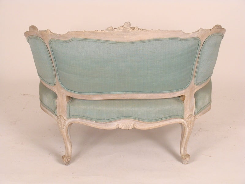 Louis XV painted marquis chair 3