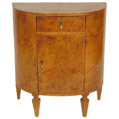 Art Deco demi lune commode