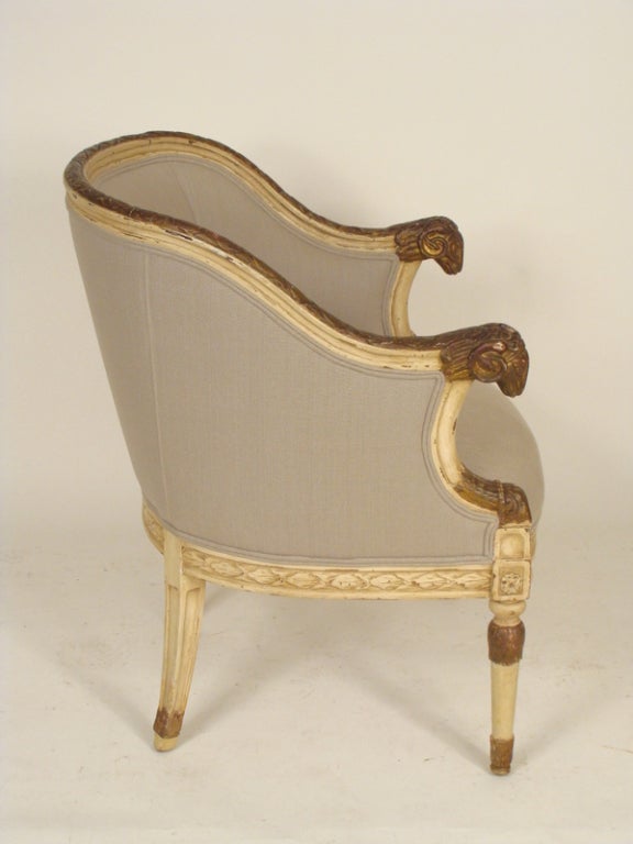 Gilt Pair of neo classical bergeres