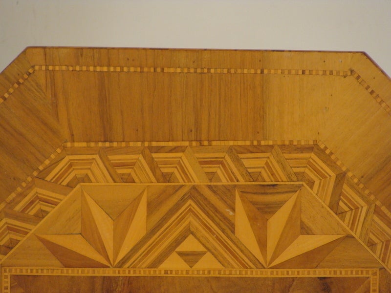 Wood Italian inlaid occasional table
