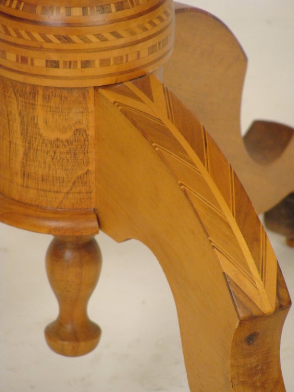 Italian inlaid occasional table 1