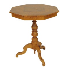 Italian inlaid occasional table