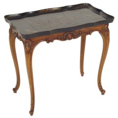 Louis XV style occasional table with a coromandel lacquer top