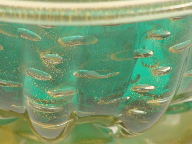 Italian Green Murano Glass Bowl