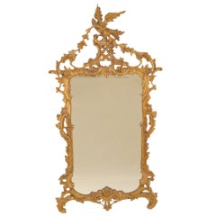 Chippendale  gilt wood mirror