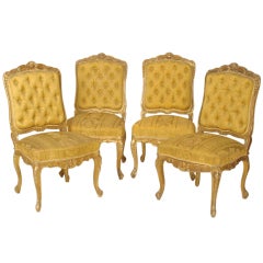 Set of 4 Louis XV side chairs