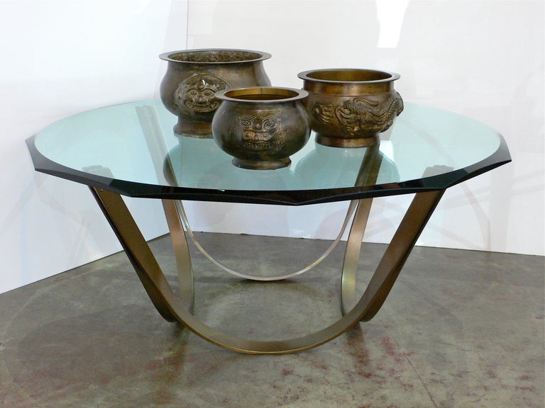 American Bronze-Finished Coffee Table by Roger Sprunger