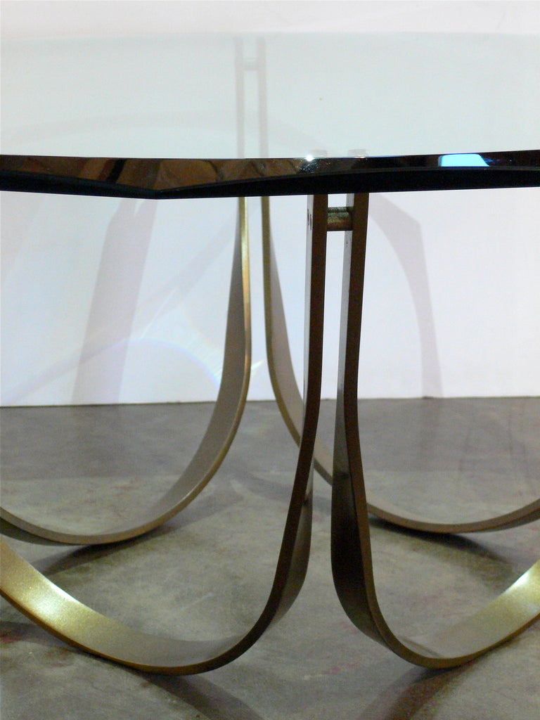 Bronze-Finished Coffee Table by Roger Sprunger In Good Condition In Laguna Beach, CA