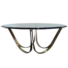 Bronze-Finished Coffee Table by Roger Sprunger