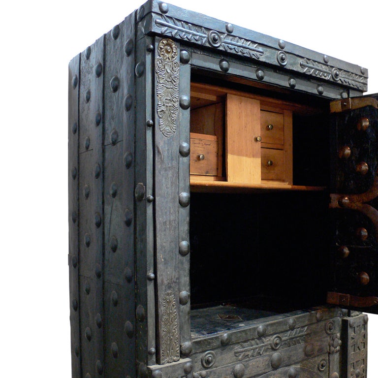 19th Century Iron Safe from Piedmont, Italy at 1stDibs