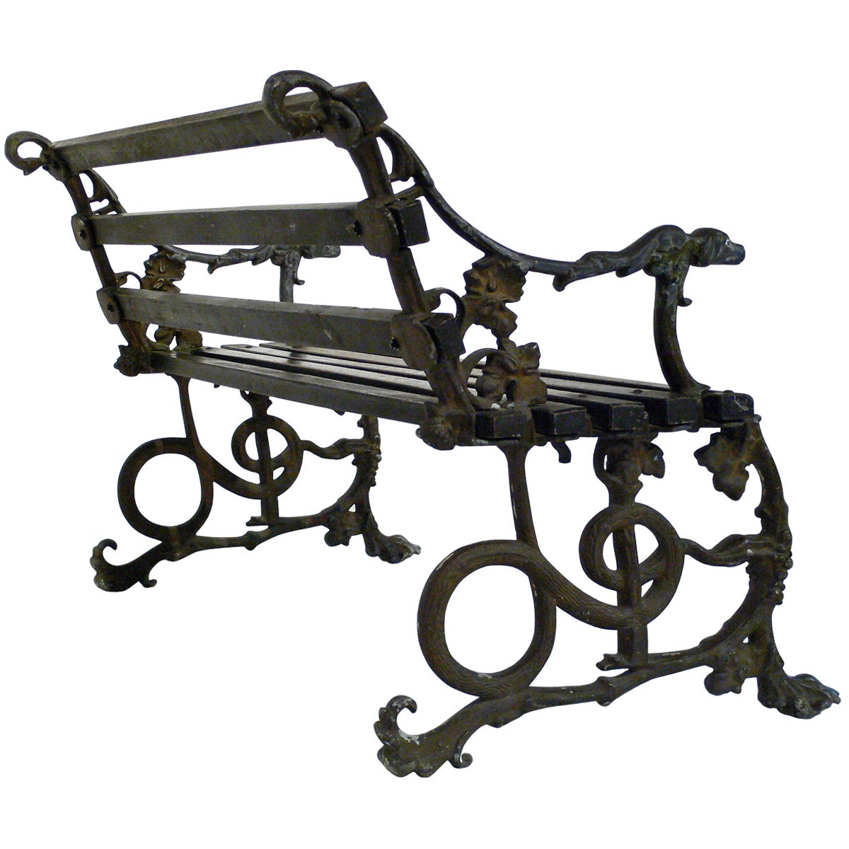 Pair of 19th Century Garden Benches For Sale
