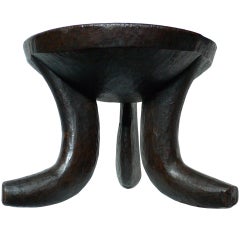Antique 19th c. African Jima or Jimma Stool