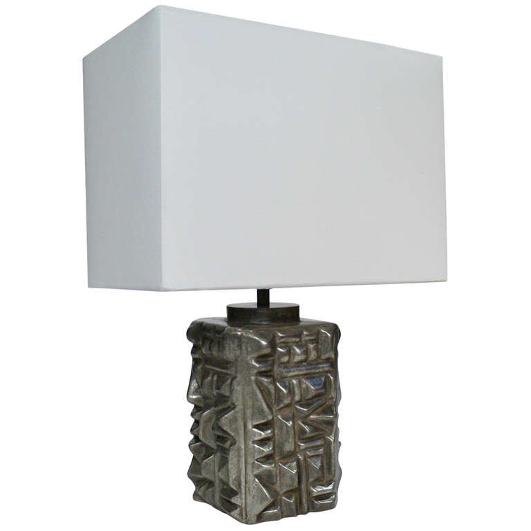 Bronze Table Lamp by HB LEE