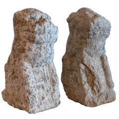 Pair of Stone Shizi (Fu Dogs)