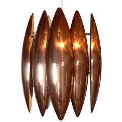 Copper Pendant Light by Jo Hammerborg