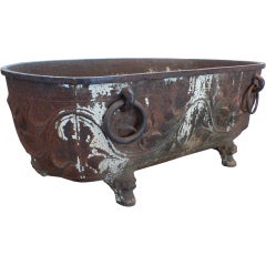 Antique Large Chinese Cast Iron Tub