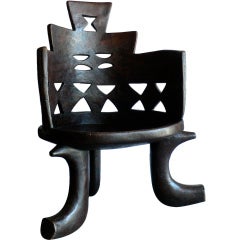 Large-Scale, Vintage Ethiopian Chair