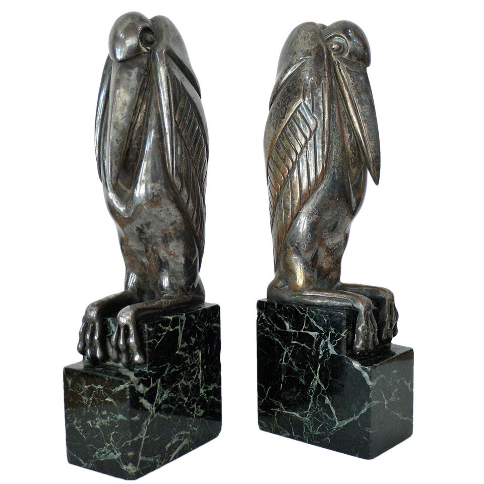 Art Deco Bookends by Marcel-André Bouraine For Sale