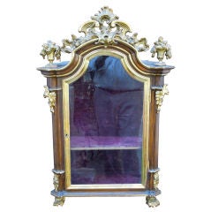 Antique Rococo table vitrine