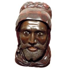 Antique Carved Figural Humidor
