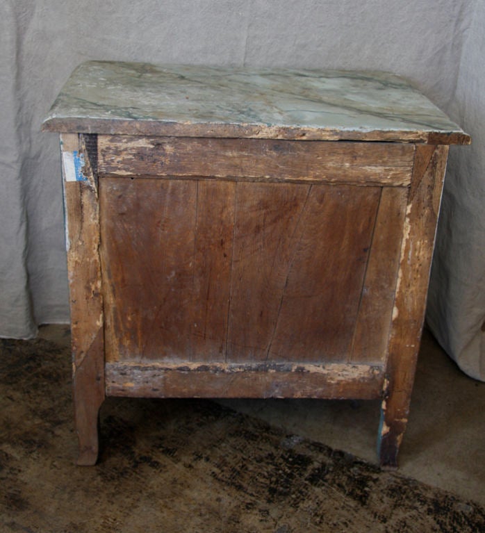Wood French Painted Commode