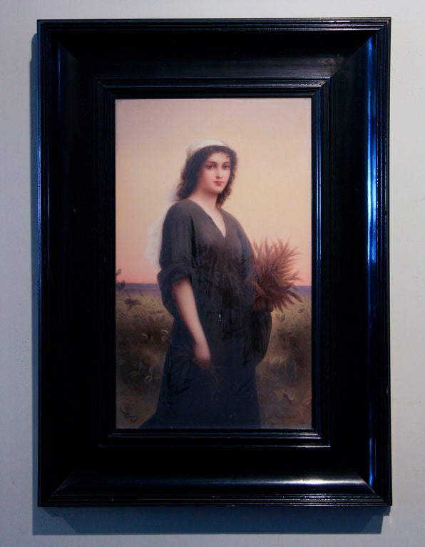 Painted Porcelain Portrait