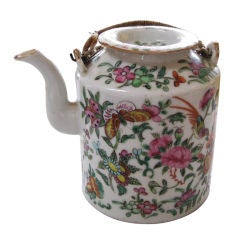 19th Century Famille Rose Teapot