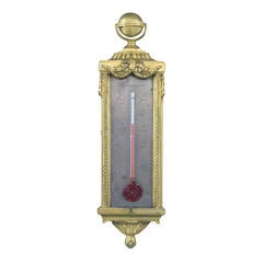 A gilded bronze Louis XVI Thermometer