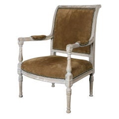 A fine French late Directoire miniature fauteuil