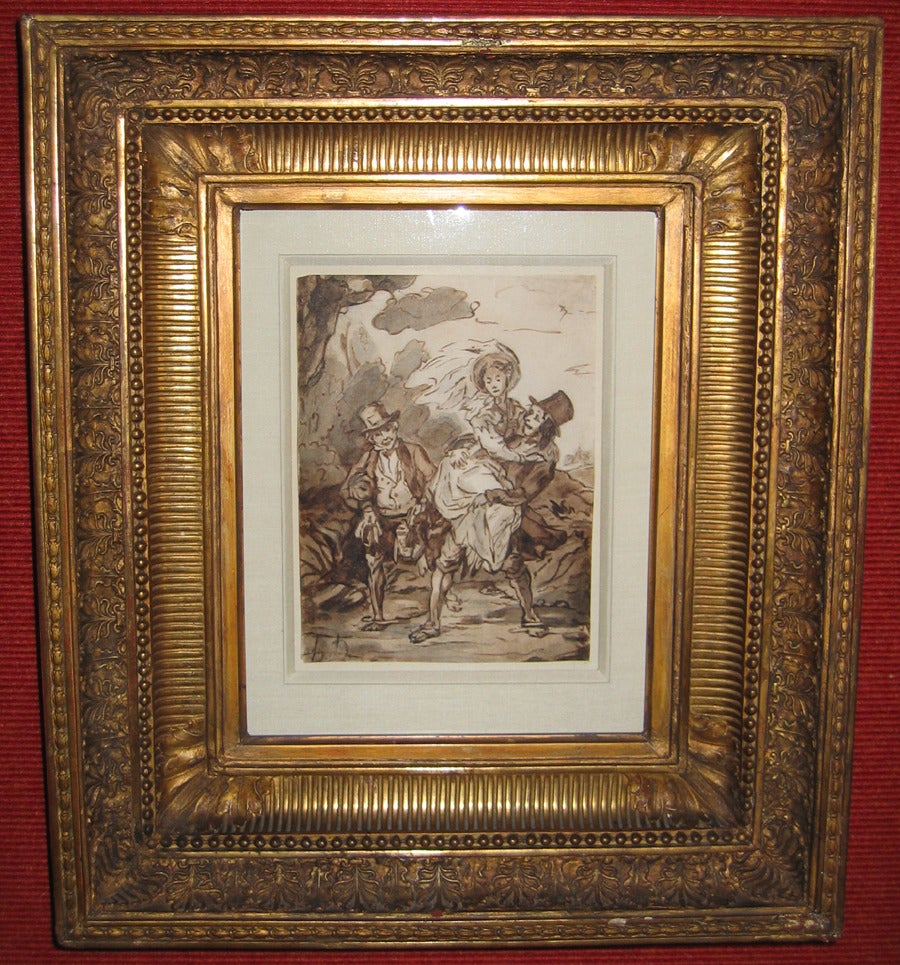 Honoré Daumier Painting ‘Travarsant Le Fosse’ Crossing the Ditch