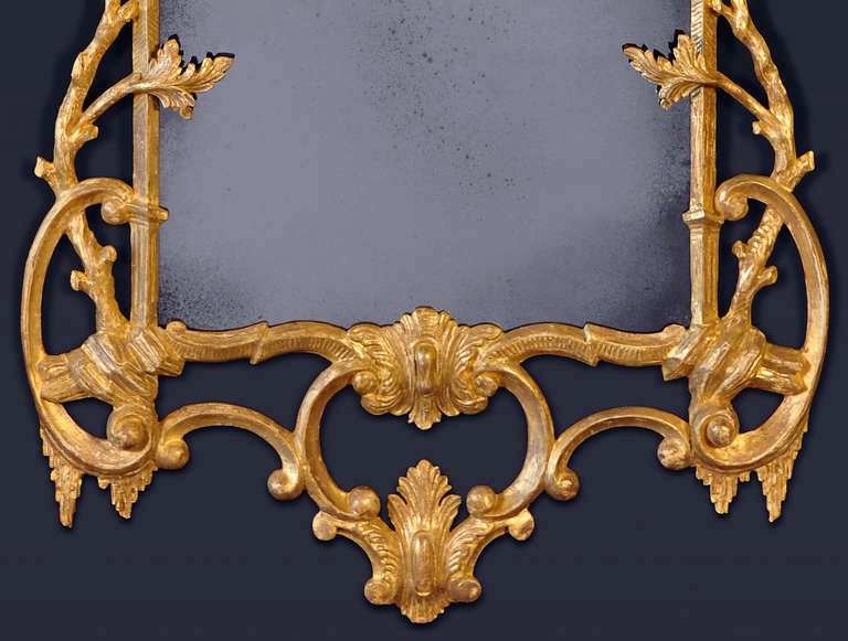 Pair of George III Giltwood Mirrors In Excellent Condition For Sale In New York, NY