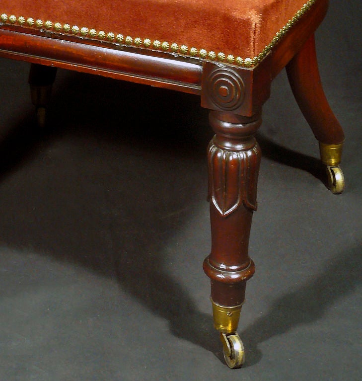 British A William IV Library Chair