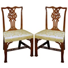 Pair of George III Mahogany Side Chairs